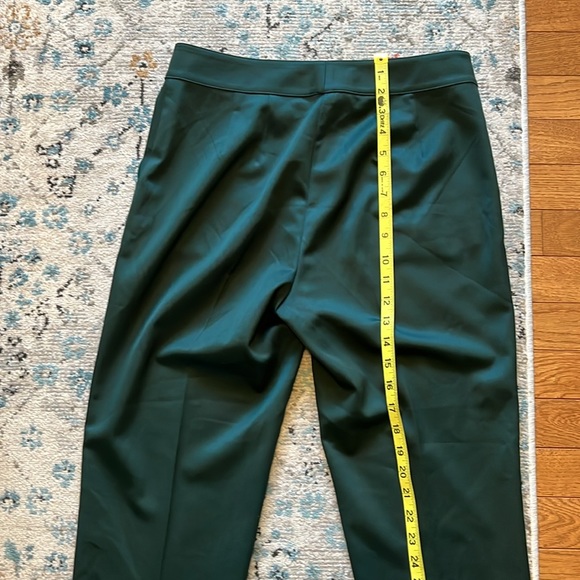 ST. JOHN Green Stretch Wool Dress Pants Size 4 - Picture 11 of 15